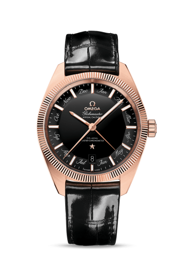 Omega Globemaster Annual Calendar Sedna Gold / Black